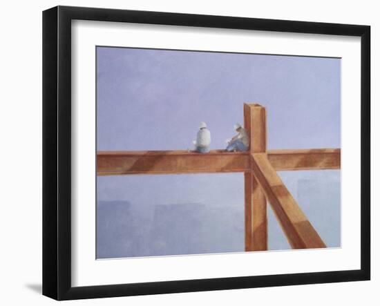 Lunchbreak, 1985-Lincoln Seligman-Framed Giclee Print