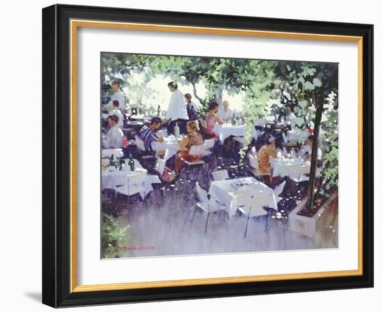 Luncheon in Dubrovnik (W/C on Paper)-Laurence Fish-Framed Giclee Print