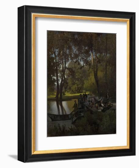 Luncheon in the Park-Pyotr Alexandrovich Sukhodolsky-Framed Giclee Print