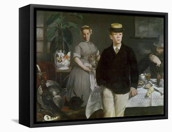 Luncheon in the Studio, 1868-Edouard Manet-Framed Premier Image Canvas