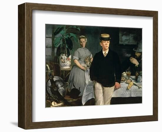 Luncheon in the Studio, 1868-Edouard Manet-Framed Giclee Print