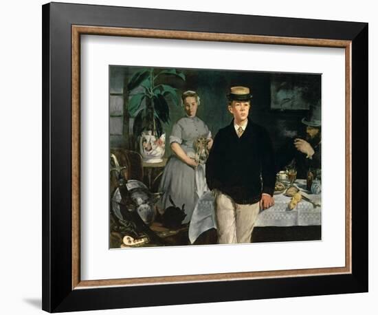 Luncheon in the Studio, 1868-Edouard Manet-Framed Giclee Print