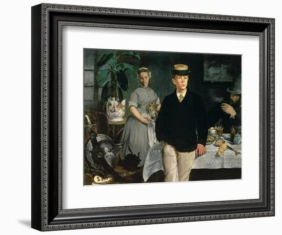 Luncheon in the Studio, 1868-Edouard Manet-Framed Giclee Print