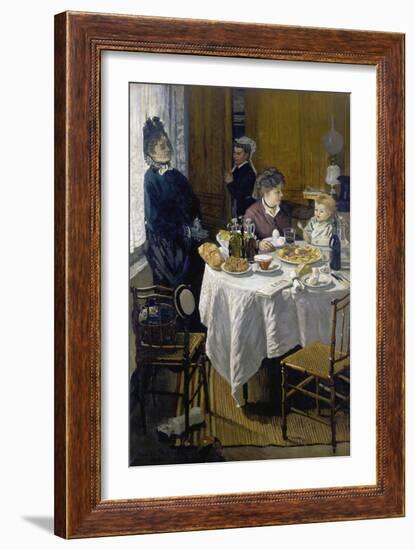 Luncheon (Le Déjeuner), 1868-Claude Monet-Framed Giclee Print