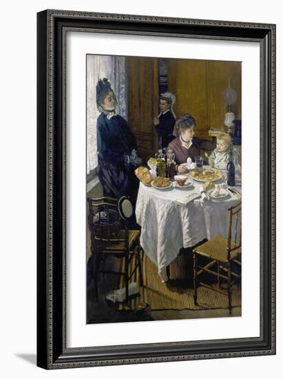 Luncheon (Le Déjeuner), 1868-Claude Monet-Framed Giclee Print