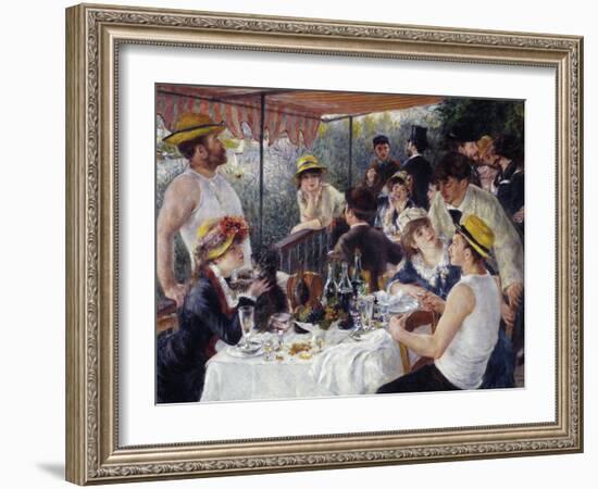 Luncheon of the Boating Party, 1880-81-Pierre-Auguste Renoir-Framed Art Print