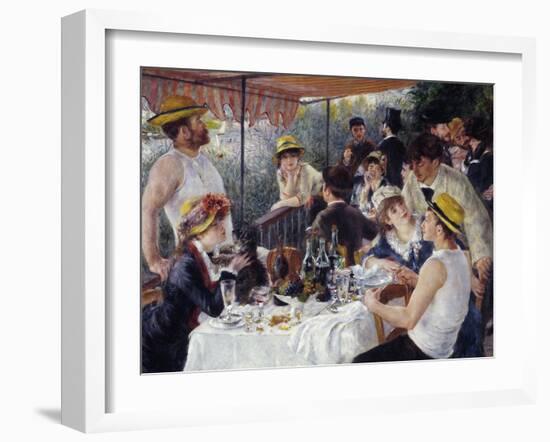 Luncheon of the Boating Party, 1880-81-Pierre-Auguste Renoir-Framed Art Print