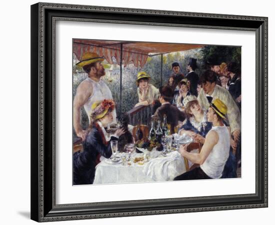 Luncheon of the Boating Party, 1880-81-Pierre-Auguste Renoir-Framed Art Print