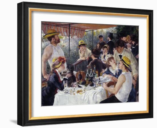 Luncheon of the Boating Party, 1880-81-Pierre-Auguste Renoir-Framed Art Print