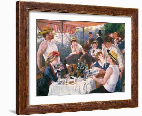 Luncheon of the Boating Party-Pierre-Auguste Renoir-Framed Art Print