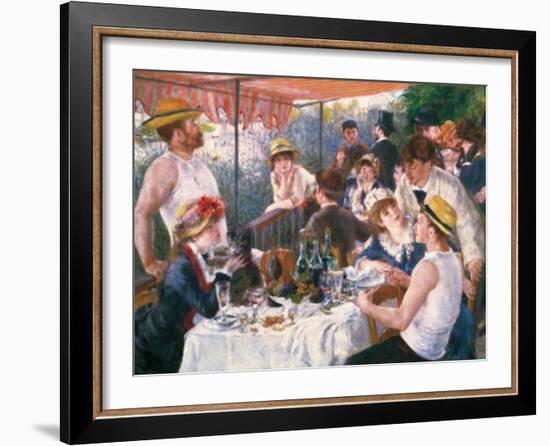 Luncheon of the Boating Party-Pierre-Auguste Renoir-Framed Art Print