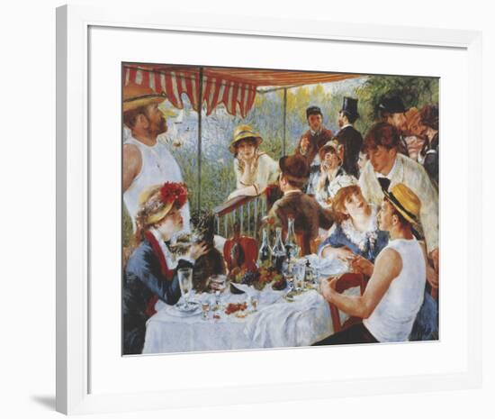 Luncheon Of The Boating Party-Pierre-Auguste Renoir-Framed Premium Giclee Print