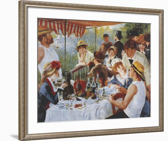 Luncheon Of The Boating Party-Pierre-Auguste Renoir-Framed Premium Giclee Print