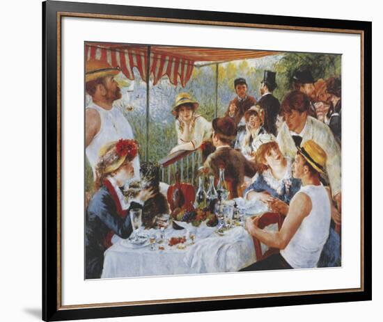 Luncheon Of The Boating Party-Pierre-Auguste Renoir-Framed Premium Giclee Print