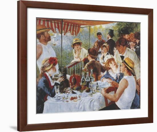 Luncheon Of The Boating Party-Pierre-Auguste Renoir-Framed Premium Giclee Print