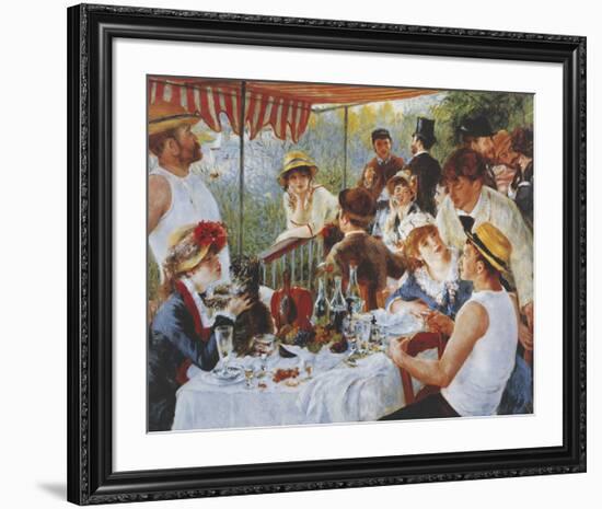 Luncheon Of The Boating Party-Pierre-Auguste Renoir-Framed Premium Giclee Print