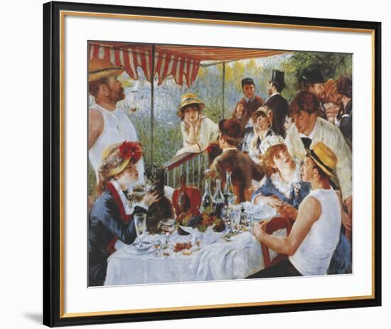 Luncheon Of The Boating Party-Pierre-Auguste Renoir-Framed Premium Giclee Print