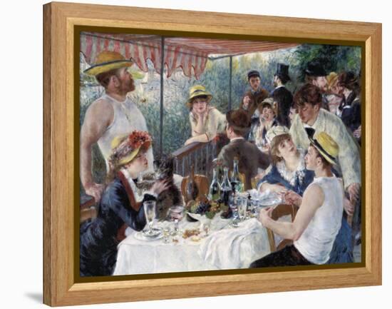 Luncheon of the Boating Party-Pierre-Auguste Renoir-Framed Stretched Canvas