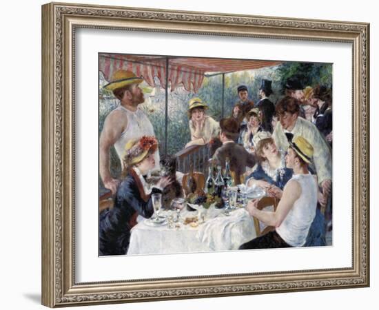 Luncheon of the Boating Party-Pierre-Auguste Renoir-Framed Art Print