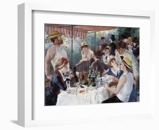 Luncheon of the Boating Party-Pierre-Auguste Renoir-Framed Art Print