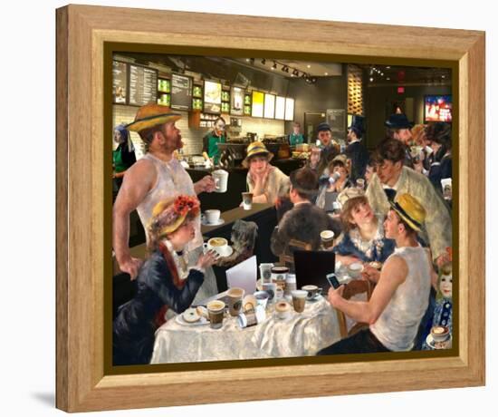 Luncheon of the Cappuccino Party-Barry Kite-Framed Stretched Canvas