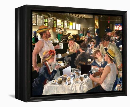 Luncheon of the Cappuccino Party-Barry Kite-Framed Stretched Canvas