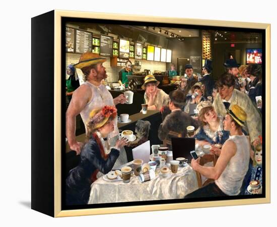 Luncheon of the Cappuccino Party-Barry Kite-Framed Stretched Canvas