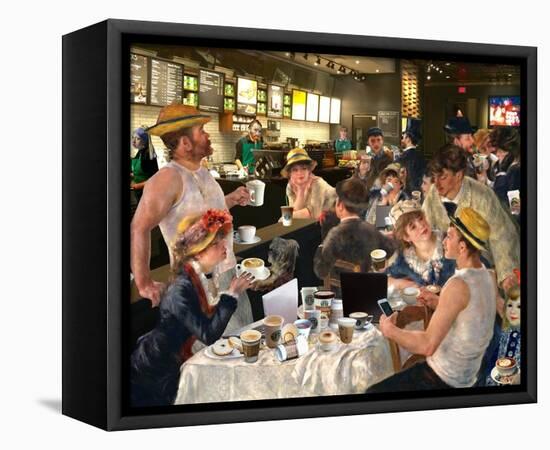 Luncheon of the Cappuccino Party-Barry Kite-Framed Stretched Canvas