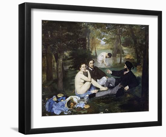 Luncheon on the Grass, 1863-Edouard Manet-Framed Giclee Print