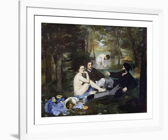 Luncheon on the Grass, 1863-Edouard Manet-Framed Giclee Print