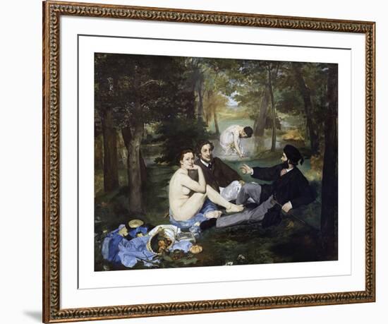 Luncheon on the Grass, 1863-Edouard Manet-Framed Giclee Print