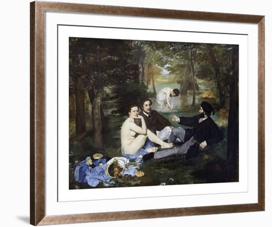 Luncheon on the Grass, 1863-Edouard Manet-Framed Giclee Print