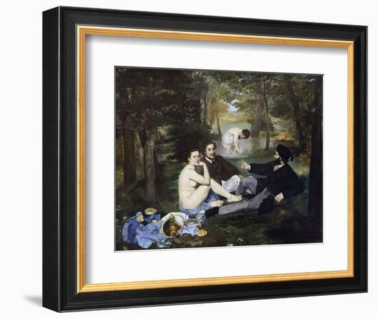 Luncheon on the Grass, 1863-Edouard Manet-Framed Art Print