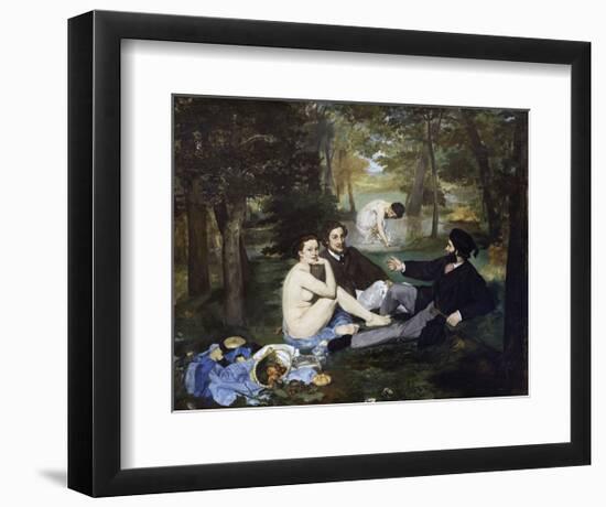 Luncheon on the Grass, 1863-Edouard Manet-Framed Art Print