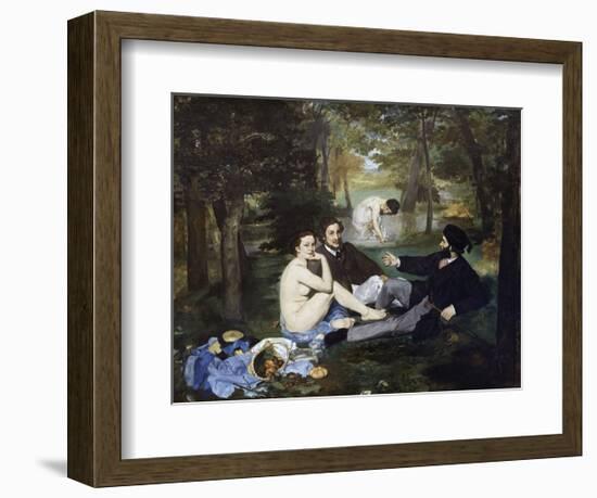 Luncheon on the Grass, 1863-Edouard Manet-Framed Art Print