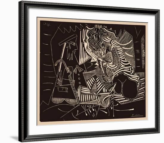 Luncheon on the grass-Pablo Picasso-Framed Collectable Print