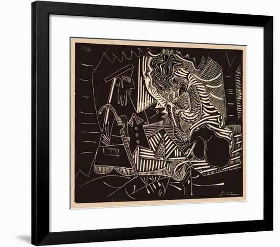 Luncheon on the grass-Pablo Picasso-Framed Collectable Print