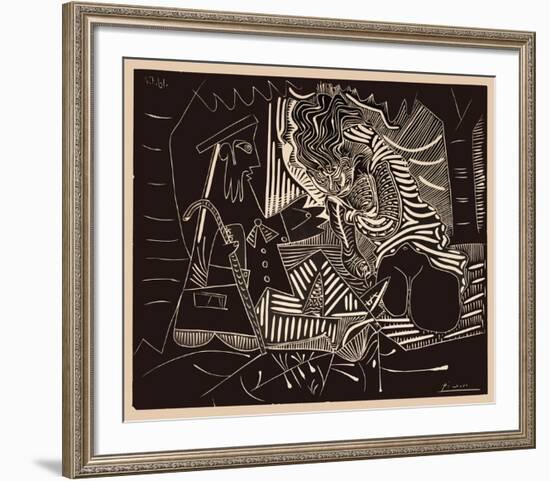 Luncheon on the grass-Pablo Picasso-Framed Collectable Print