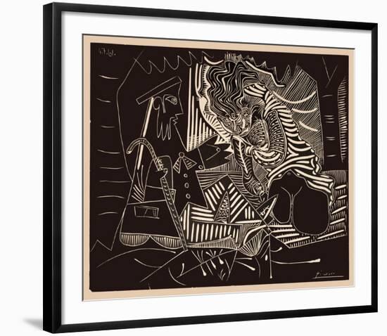 Luncheon on the grass-Pablo Picasso-Framed Collectable Print