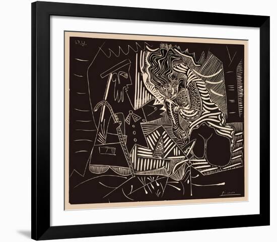 Luncheon on the grass-Pablo Picasso-Framed Collectable Print