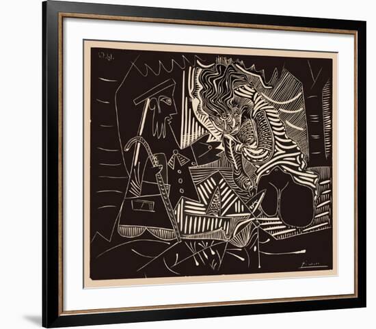 Luncheon on the grass-Pablo Picasso-Framed Collectable Print