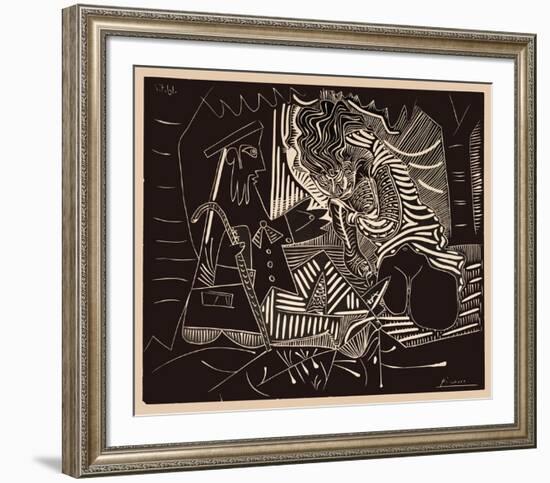 Luncheon on the grass-Pablo Picasso-Framed Collectable Print