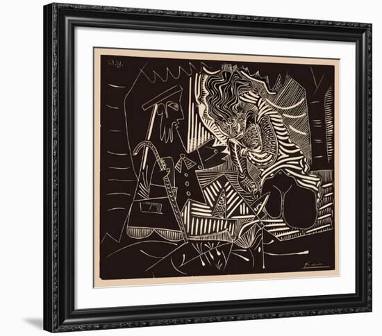 Luncheon on the grass-Pablo Picasso-Framed Collectable Print