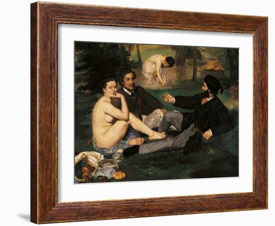 Luncheon on the Grass-Edouard Manet-Framed Art Print