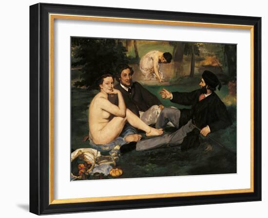 Luncheon on the Grass-Edouard Manet-Framed Art Print