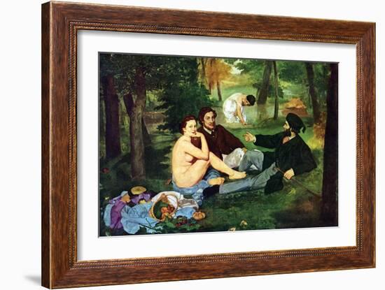 Luncheon on the Grass-Edouard Manet-Framed Art Print