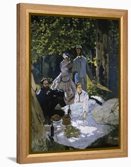 Luncheon on the Grass-Claude Monet-Framed Premier Image Canvas