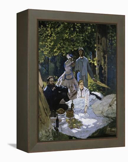 Luncheon on the Grass-Claude Monet-Framed Premier Image Canvas