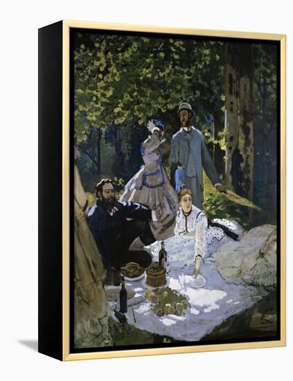 Luncheon on the Grass-Claude Monet-Framed Premier Image Canvas