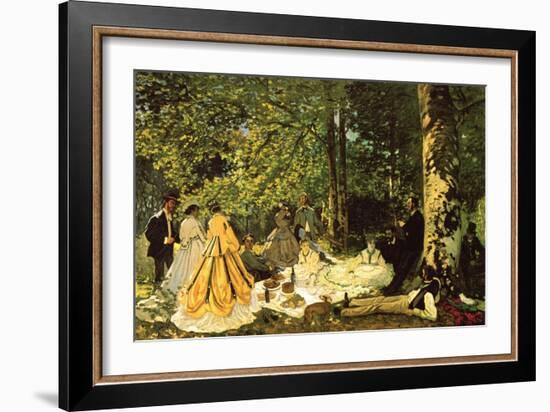 Luncheon on the Grass-Claude Monet-Framed Art Print